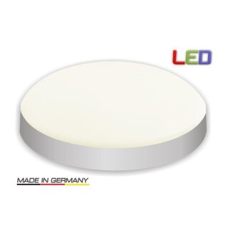 Visolight D280  LED Wand- Deckenleuchte TÜV GS geprüft 1900lm 3000K silber