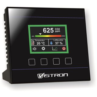 Vistron CO2-Monitor CM2 - CO2 Messgerät CM2 mit Akku und Netzbetrieb