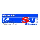 Camping-Sat-Anlage im Koffer HDTV Vistron CK1 mit 20m Koaxkabel LNB und Kompass